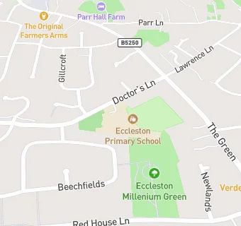 map for Eccleston Primary School