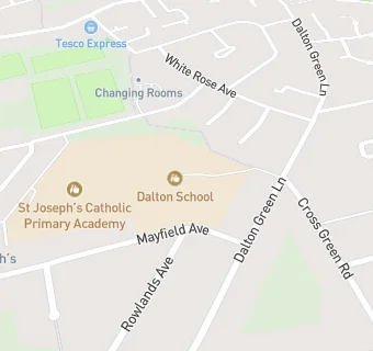 map for Dalton Infant and Nursery School