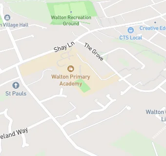 map for Walton Grove Infant School