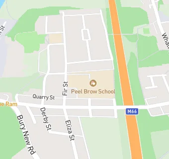 map for Peel Brow School