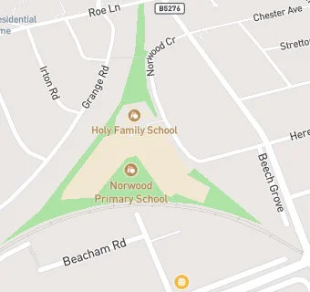 map for Norwood Primary School