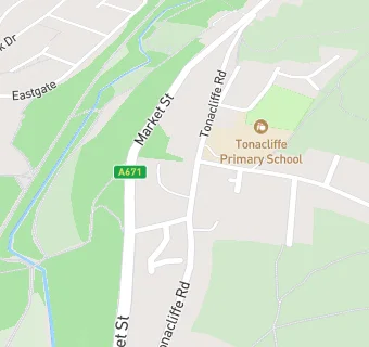 map for Tonacliffe County Primary School (Kitchen)