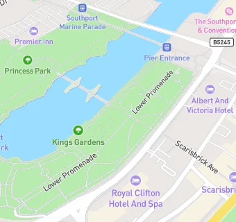 map for Kings Gardens Tea Room