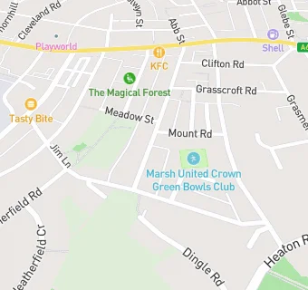 map for Marsh United Bowling Club