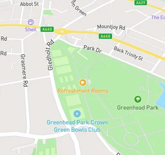 map for Greenhead Park Conservatory