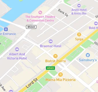 map for BB'S Bar