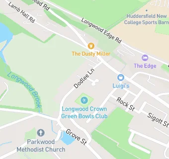 map for Longwood Bowling Club