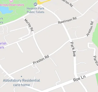 map for Boscobel Residential Care Home