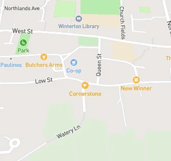 map for Winterton Dental Practice