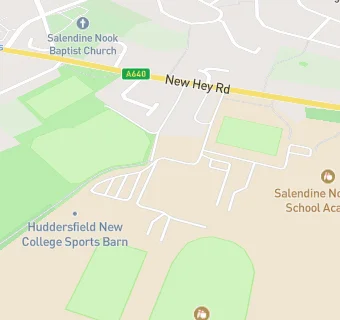 map for Huddersfield New College