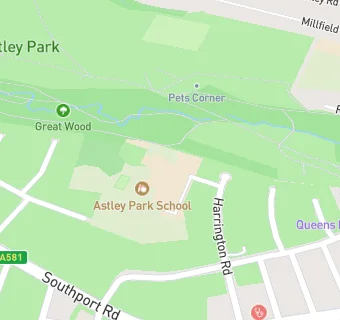 map for Chorley Astley Park School
