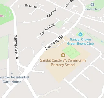 map for Sandal Castle VA Community Primary School