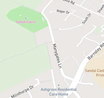 map for Ashgrove House Care Home