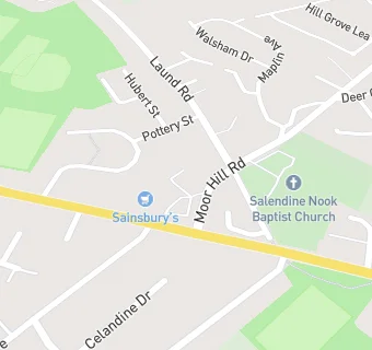 map for Sainsburys, Salendine Nook Shopping Centre