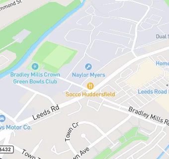 map for Bradley Mills Cricket And Bowling Club