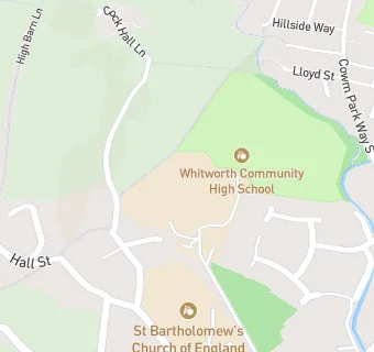 map for Whitworth Community High School