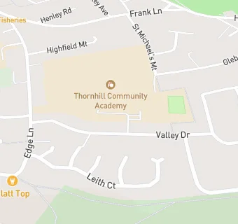 map for Thornhill Community Academy, A Share Academy