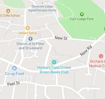 map for Horbury Conservative Club