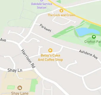 map for Betsy's Cake and Coffee