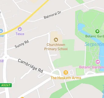 map for Churchtown Conservative Club