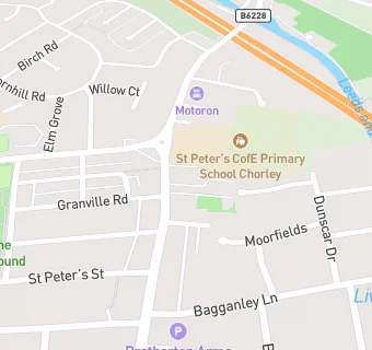 map for St Peters C Of E Primary School