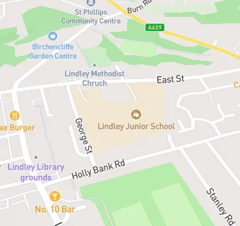 map for Lindley Junior School