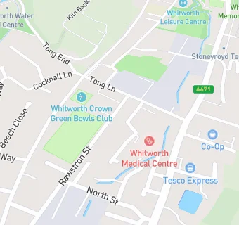 map for Whitworth Football And Cricket Club