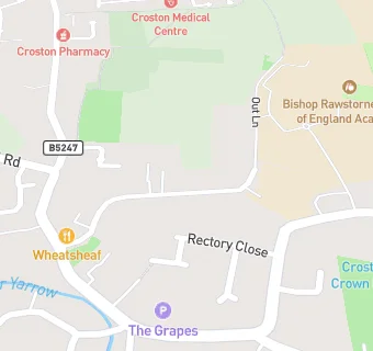 map for Croston Village Surgery