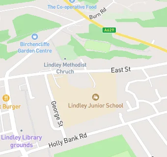 map for Lindley Church of England Infant School