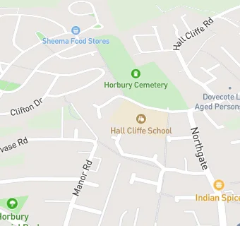 map for Hall Cliffe School