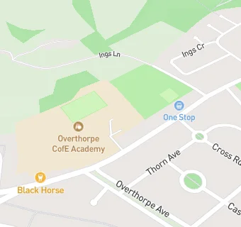 map for Overthorpe CofE Academy