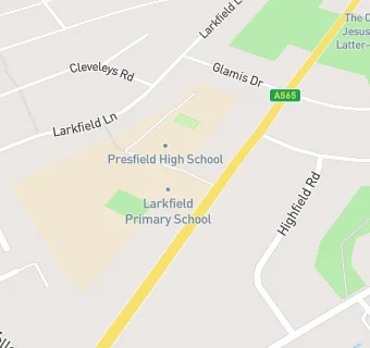 map for Larkfield Primary School