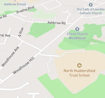 map for North Huddersfield Trust School