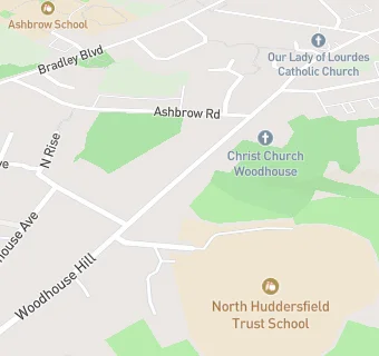 map for Woodhouse Hill Surgery