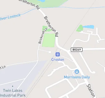 map for Croston Acorns Ltd