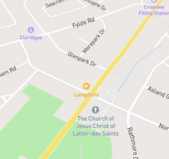 map for Langdons of Southport