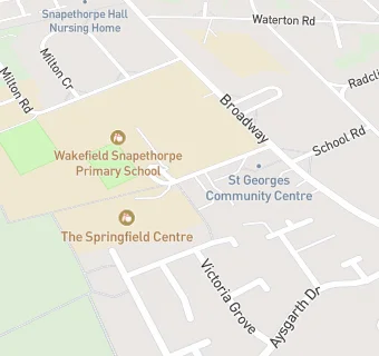 map for The Priory Centre