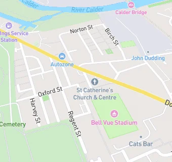 map for St Catherines Church Centre