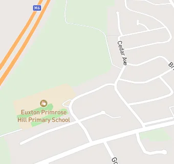 map for Euxton Primrose Hill Rd CP School