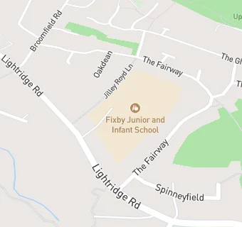 map for Fixby Junior and Infant School