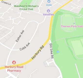 map for Horbury Road Pharmacy