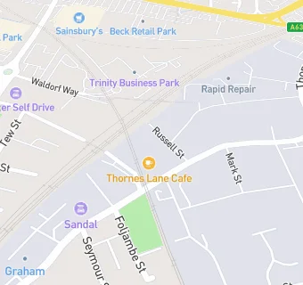 map for Thornes Lane Cafe