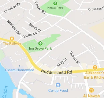 map for Mirfield Constitutional Club