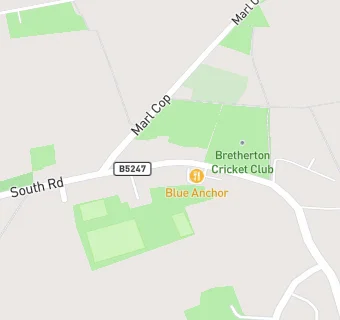 map for Bretherton Parish Institute