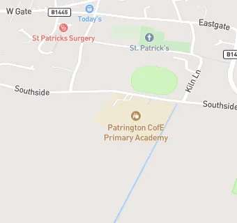 map for Patrington CofE Primary Academy