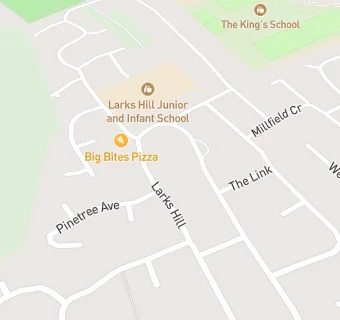 map for Big Bites Pizza