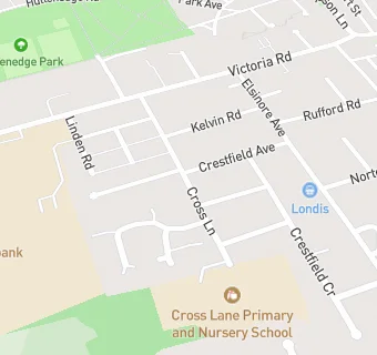 map for Cross Lane Primary School