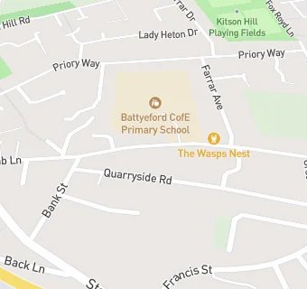 map for Battyeford Ce C Primary School