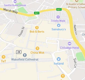 map for Sainsbury's