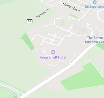 map for Kings Croft Hotel